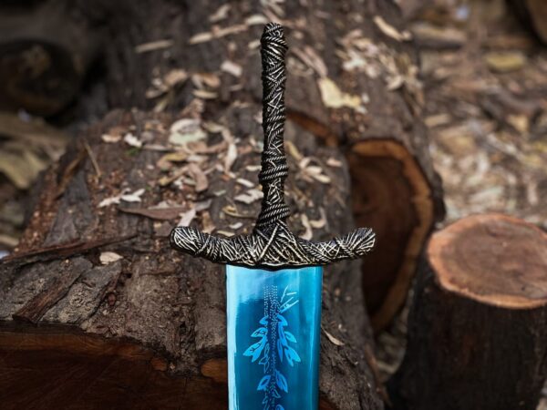 44" Handmade Dark Moon Sword – Fantasy Medieval Long Sword Replica for Cosplay, Collection & Display