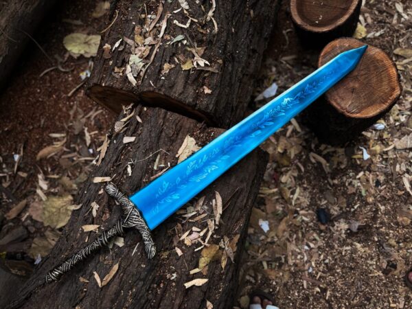 44" Handmade Dark Moon Sword – Fantasy Medieval Long Sword Replica for Cosplay, Collection & Display