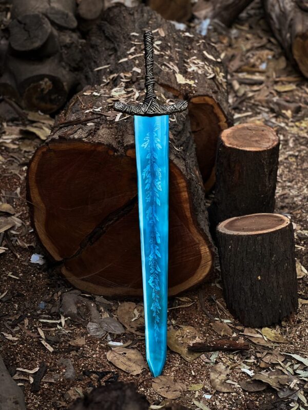 44" Handmade Dark Moon Sword – Fantasy Medieval Long Sword Replica for Cosplay, Collection & Display