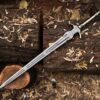 Premium steel Dark Souls replica sword displayed outdoors